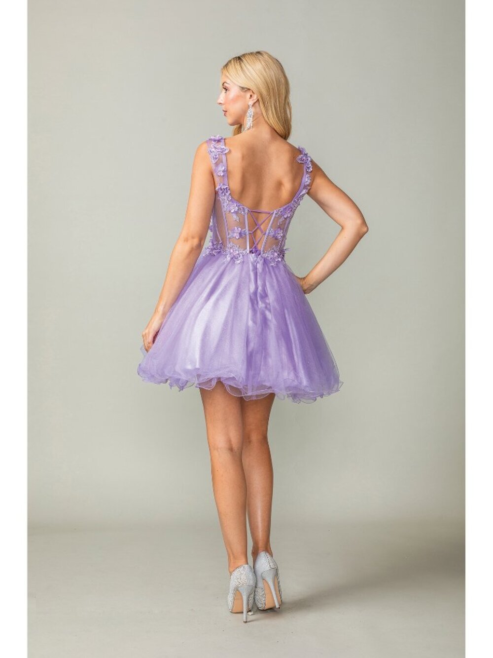NEW LILAC Evening Gown Floor Length Formal Elegant Stunning 3372